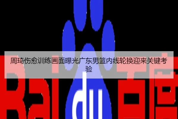 周琦伤愈训练画面曝光广东男篮内线轮换迎来关键考验